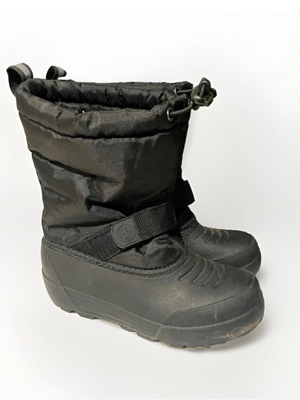 Northside Sz 1 Black Lined Winter Snow Boots Thermolite Unisex